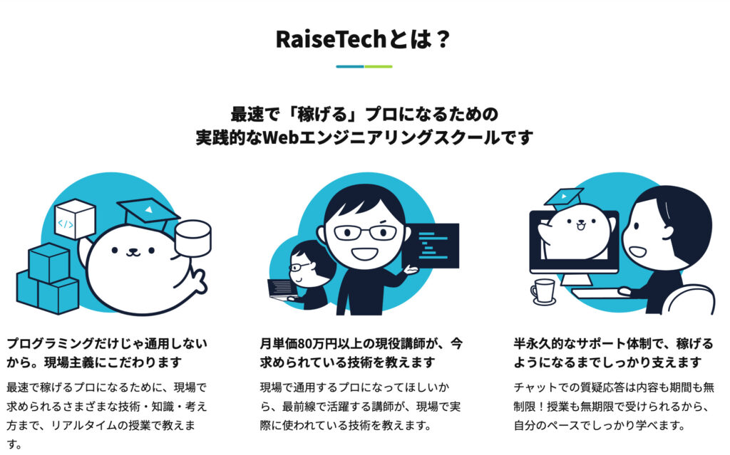 RaiseTechの特徴